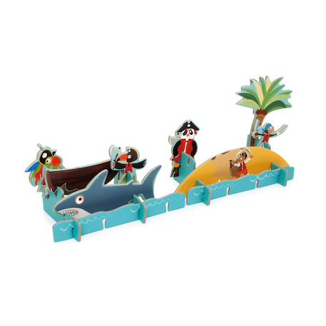 2 en 1 puzzle & 3dplay - pirate 36 pièces Multicolor 4 - vertbaudet enfant 