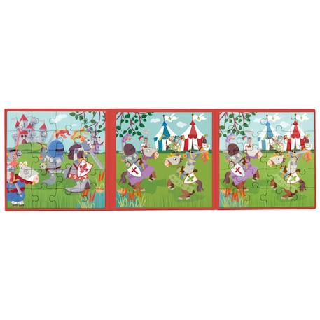 Livre de puzzle magnétique - chevaliers Multicolor 4 - vertbaudet enfant 