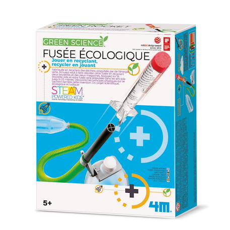 Kit fusée écologique – Fabriquée avec bouteilles et papiers recyclés Multicolor 1 - vertbaudet enfant 