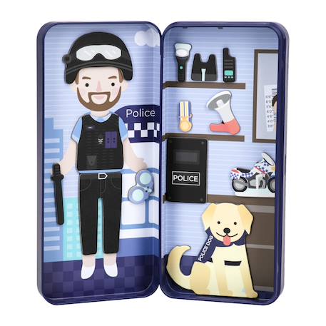 Boïte de puzzle magnétique - officier de police Multicolor 2 - vertbaudet enfant 