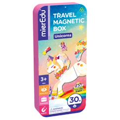 Jouet-Jeux éducatifs-Puzzles-Boïte de puzzle magnétique - licornes