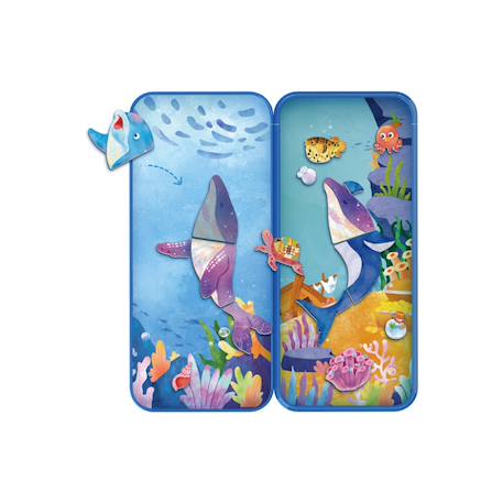 Boïte de puzzle magnétique - l'aventure sous-marine Multicolor 2 - vertbaudet enfant 