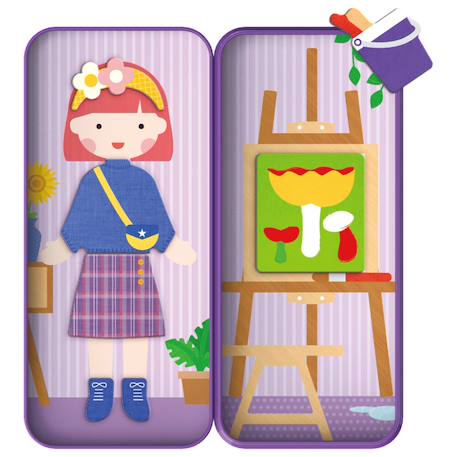 Boïte de puzzle magnétique - artiste Multicolor 2 - vertbaudet enfant 