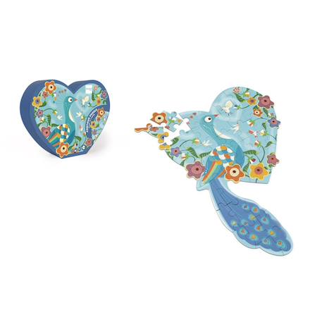 Contour puzzle - paôn 40 pièces Multicolor 1 - vertbaudet enfant 