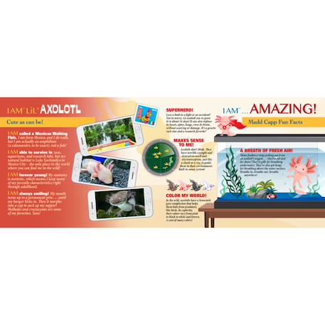 Puzzle I am lil' - axolotl Multicolor 2 - vertbaudet enfant 