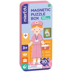 Jouet-Jeux éducatifs-Puzzles-Boîte de puzzle magnétique - médecin