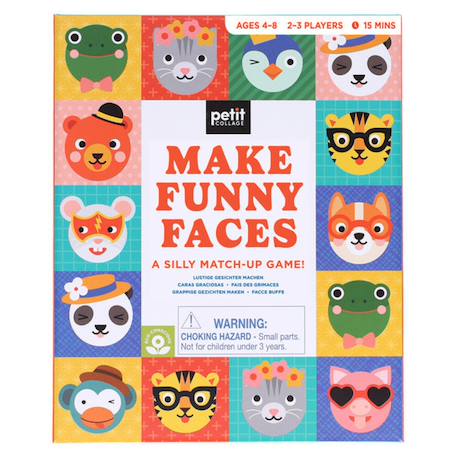 Puzzles et jeux - des visages drôles Multicolor 4 - vertbaudet enfant 