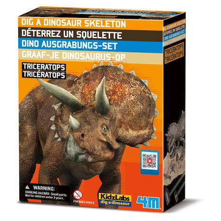 Kit de fouille – Squelette de Tricératops à découvrir Multicolor 1 - vertbaudet enfant 