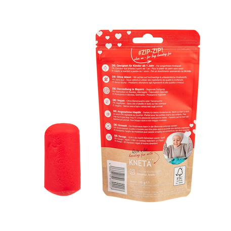 Tube de pâte à modeler végétalienne Blue+Orange+Pink+Red 9 - vertbaudet enfant 