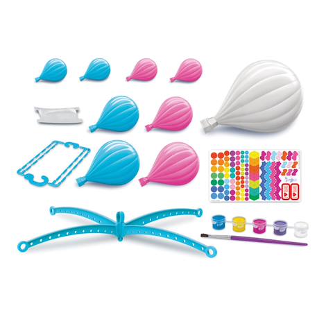 Kit créatif mobile montgolfières – 9 ballons à personnaliser Multicolor 3 - vertbaudet enfant 