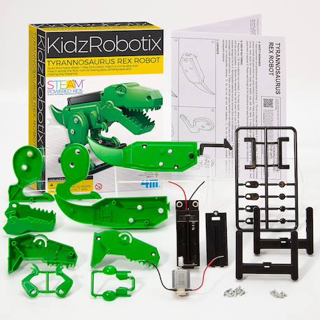 Kit Robot T-Rex – Construis ton dinosaure rugissant et lumineux Multicolor 5 - vertbaudet enfant 