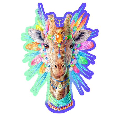 Puzzle - natty giraffe Multicolor 2 - vertbaudet enfant 