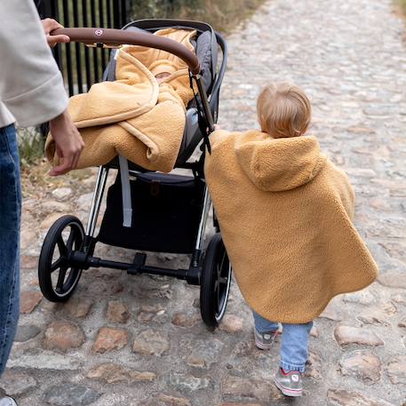 Poncho de voyage - teddy douillet Ficelle+Kaki+Muffin+Natural+Ocre 23 - vertbaudet enfant 