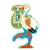 Contour puzzle - cicogne 24 pièces Multicolor 2 - vertbaudet enfant 