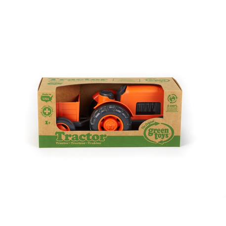 Tracteur Orange, noir 3 - vertbaudet enfant 