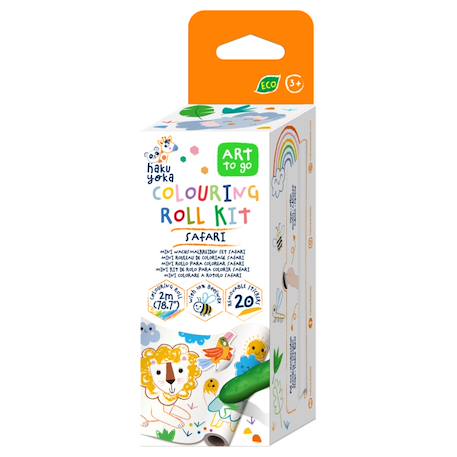 Kit de rouleau de peinture mini - safari Multicolor 1 - vertbaudet enfant 