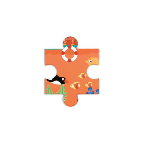Contour puzzle - pélican Multicolor 4 - vertbaudet enfant 