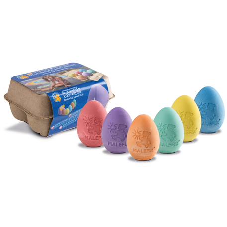Craies de trottoir - carton d'oeufs 6 pcs Multicolor 6 - vertbaudet enfant 