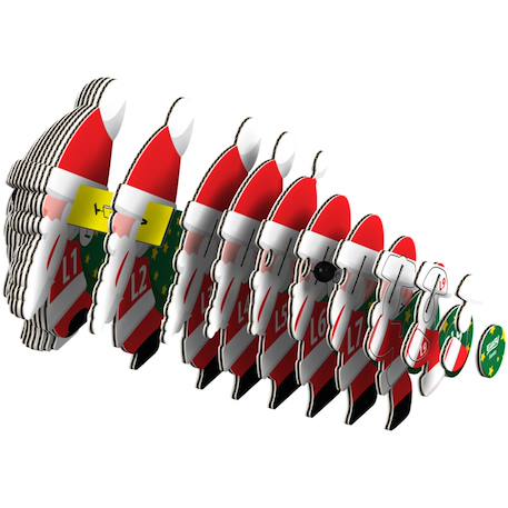 Puzzle 3d - père noël Red 3 - vertbaudet enfant 