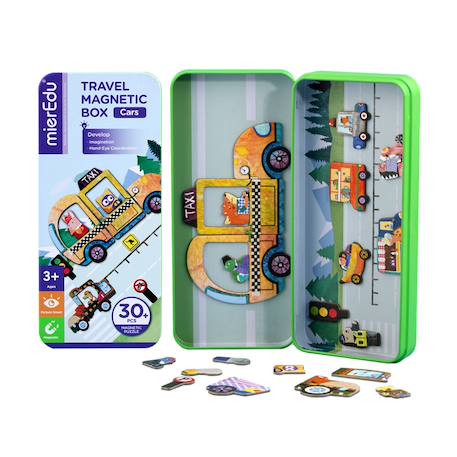 Boïte de puzzle magnétique - véhicules Multicolor 5 - vertbaudet enfant 