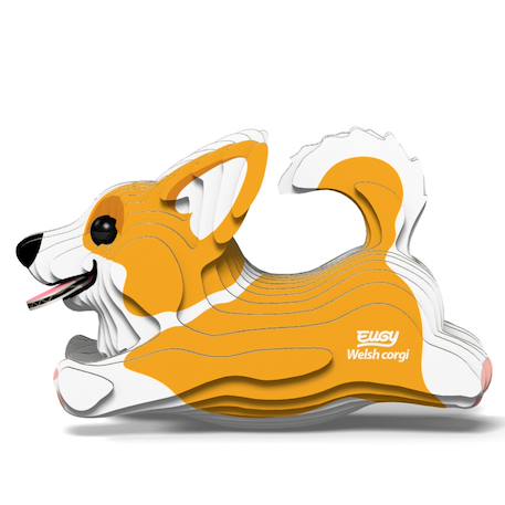 Puzzle 3d - welsh corgi chien Brown 4 - vertbaudet enfant 