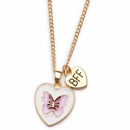 Collier d'amitié papillon & arc-en-ciel bff – lot de 2 pièces Rose 2 - vertbaudet enfant 