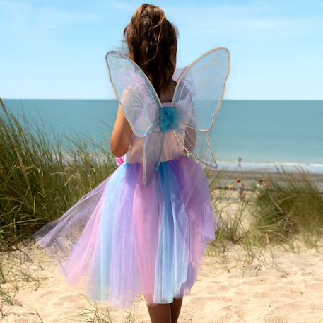 Déguisement enfant robe de fée avec ailes apolline Bleu 2 - vertbaudet enfant 