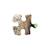 Puzzle I am mini - loup Multicolor 2 - vertbaudet enfant 