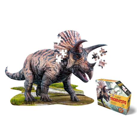 Puzzle I am - triceratops Multicolor 1 - vertbaudet enfant 