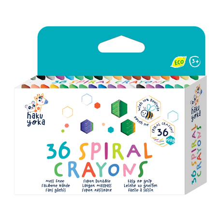 36 crayons de couleur spirale Multicolor 1 - vertbaudet enfant 