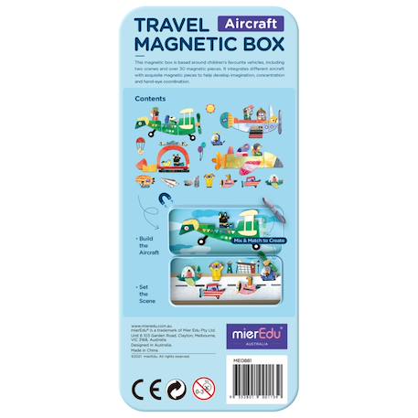 Boïte de puzzle magnétique - avions Multicolor 6 - vertbaudet enfant 