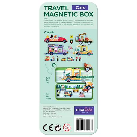 Boïte de puzzle magnétique - véhicules Multicolor 6 - vertbaudet enfant 