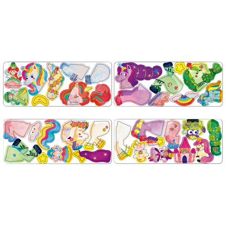Boïte de puzzle magnétique - licornes Multicolor 4 - vertbaudet enfant 