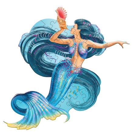 Puzzle I am lil' - sirène Multicolor 1 - vertbaudet enfant 