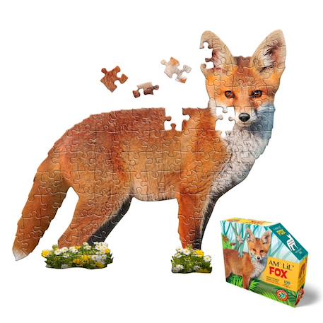 Puzzle I am lil' - renard Multicolor 1 - vertbaudet enfant 