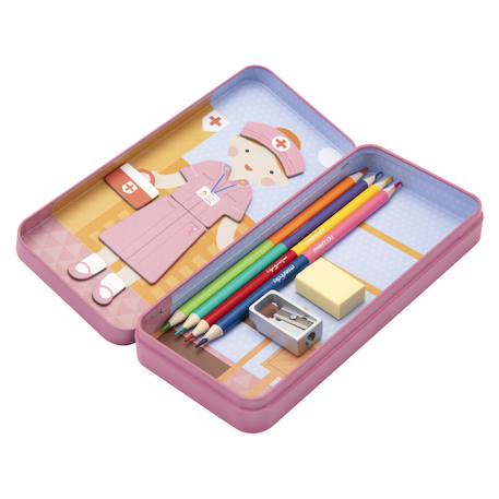Boîte de puzzle magnétique - médecin Multicolor 4 - vertbaudet enfant 