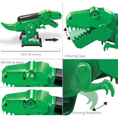 Kit Robot T-Rex – Construis ton dinosaure rugissant et lumineux Multicolor 3 - vertbaudet enfant 