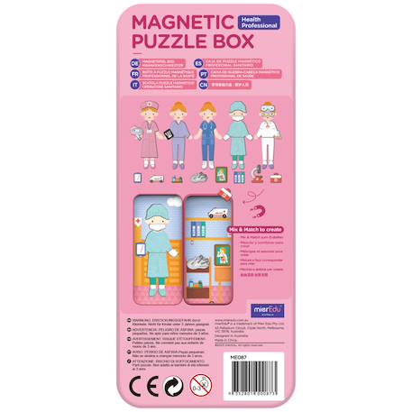 Boîte de puzzle magnétique - médecin Multicolor 6 - vertbaudet enfant 