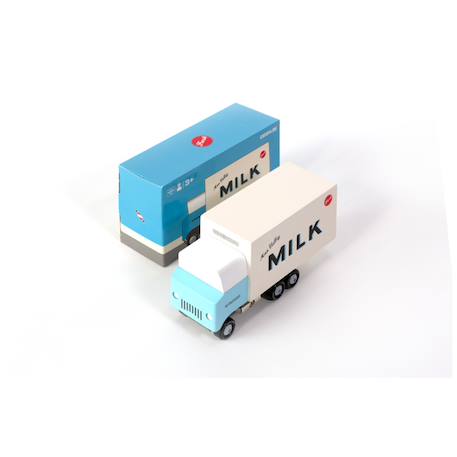 Van milk - camion à lait - bois de hêtre massif White 4 - vertbaudet enfant 
