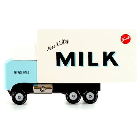 Van milk - camion à lait - bois de hêtre massif White 1 - vertbaudet enfant 
