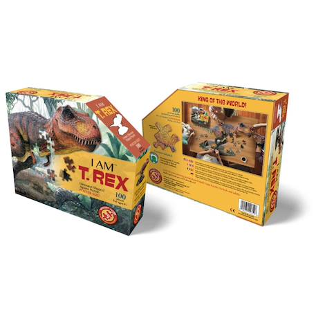 Puzzle I am - t-rex Multicolor 3 - vertbaudet enfant 
