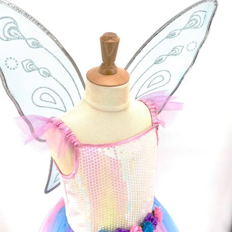 Déguisement enfant robe de fée avec ailes apolline Bleu 5 - vertbaudet enfant 