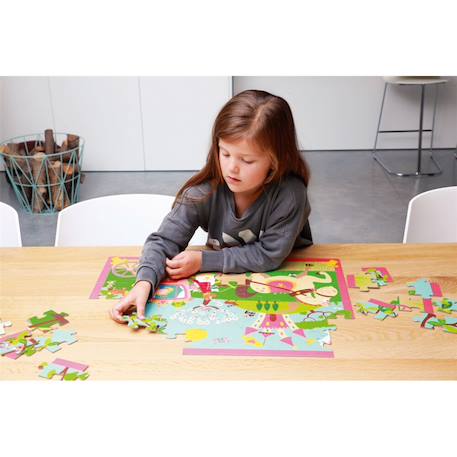 Puzzle - carrosse de princesse 60 pièces Multicolor 6 - vertbaudet enfant 