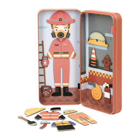 Boïte de puzzle magnétique - pompier Multicolor 5 - vertbaudet enfant 