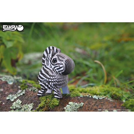 Puzzle 3d - zèbre Black;white 5 - vertbaudet enfant 