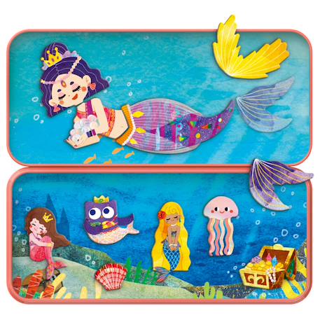 Boïte de puzzle magnétique - sirènes Multicolor 2 - vertbaudet enfant 