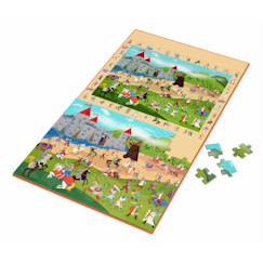 Jouet-2 en 1 puzzle magnétique - jeu de recherche - chevaliers