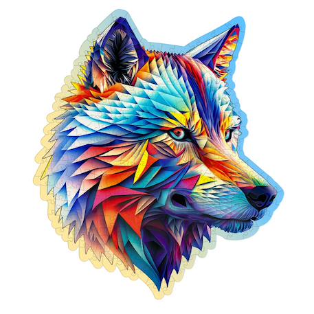 Puzzle - classy wolf loup 250 pièces Multicolor 2 - vertbaudet enfant 