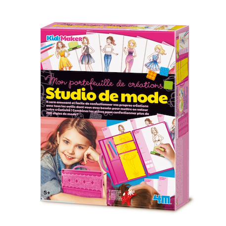Kit stylisme amusant – 200 styles à imaginer et à colorier Multicolor 1 - vertbaudet enfant 