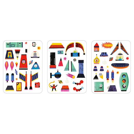 Jeu magnétique Vaisseaux spatiaux Multicolor 3 - vertbaudet enfant 